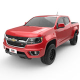 EGR 15 Chevy Colorado/GMC Canyon Crew Cab In-Channel Window Visors - Set of 4 - Matte (571395) - 571395