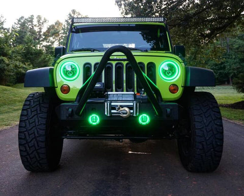 Oracle 7in High Powered LED Headlights - Black Bezel - ColorSHIFT - BC1 - 5769-335