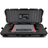 Mishimoto Universal Carbon Fiber Intercooler - Matte Tanks - 450mm Gold Core - S-Flow - C V-Band - MMINT-UCF-M4G-S-C