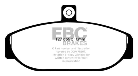 EBC 85-93 Volvo 740 2.1 (Girling) Redstuff Front Brake Pads - DP3435C