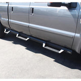 Westin 99-16 Ford F-250/350/450/550 CC (6.75ft Bed) HDX Drop Whl to Whl Nerf Step Bars - Text Blk - 56-534015