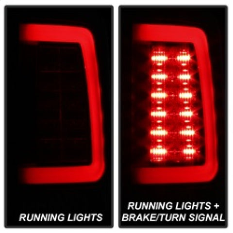 Spyder 09-16 Dodge Ram 1500 Light Bar LED Tail Lights - Black Smoke ALT-YD-DRAM09V2-LED-BSM - 5084033