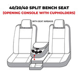 Covercraft 22-24 Dodge RAM 2500 Polycotton SeatSaver Custom Front Row Seat Covers - Misty Grey - SS3500PCCT