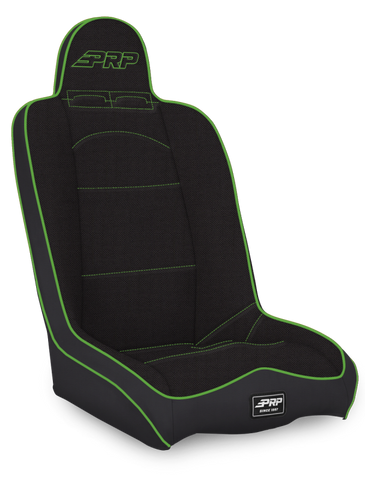 PRP Daily Driver High Back Suspension Seat- Black/Green Tweed - A140110-50-W