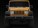 Raxiom 07-18 Jeep Wrangler JK Axial 7-In LED Headlights w/ DRL Turn Signals- Blk Housing (Clear) - J173078