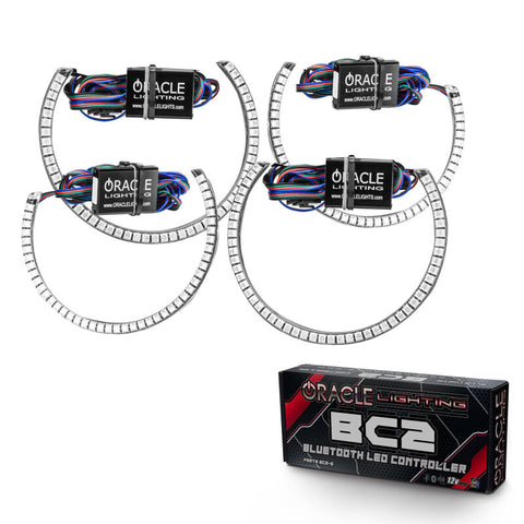 Oracle 15-21 Dodge Challenger LED Waterproof Halo Kit - ColorSHIFT - BC1 - 3990-335