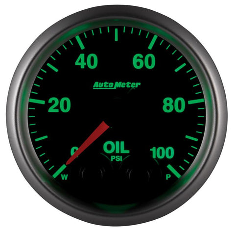 Autometer Elite 52mm Oil Pressure Peak and Warn Gauge w/ Electronic Control - 5652