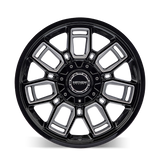 Mayhem 8118 Ordinance 20x9 / 5x127/139.7 BP / 87.1mm Hub Gloss Black Wheel w/ Milled Spokes - 8118-2952BM