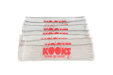 Kooks Universal Spark Plug Sleeve Set - Natural w/Red Logo (Set of 8) - 750201