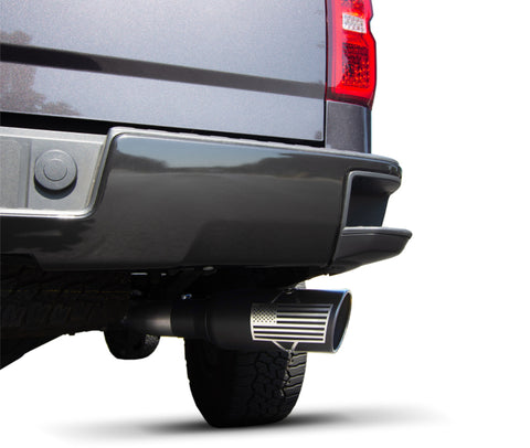 Gibson 11-14 Ford F-150 FX4 3.5L 3.5in/4in Patriot Series Cat-Back Single Exhaust - Stainless - 70-0013
