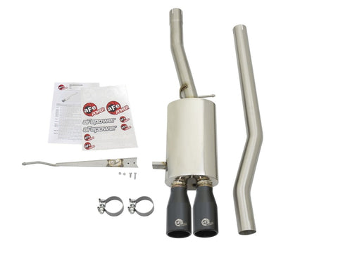 aFe MACHForce XP Exhausts Cat-Back SS-304 14-17 Mini Cooper S Hardtop 2-Door w/ Black Tips - 49-36331-B