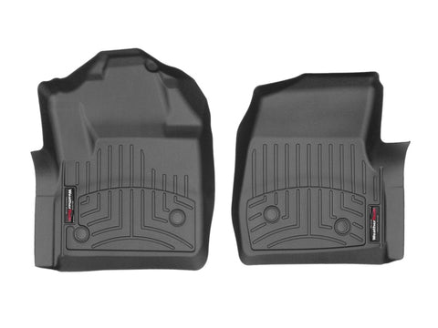 WeatherTech 2015+ Ford F-250 / F-350 / F-450 / F-550 Vinyl Front FloorLiner - Black - 4410541V