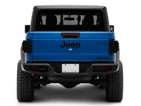 Raxiom 20-23 Jeep Gladiator JT Axial Series LED Tail Lights- Blk Housing (Smoked Lens) - JG18584