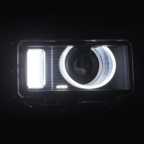 AlphaRex 24-26 Toyota LC Heritage LUXX LED Proj Headlight Blk w/Activ Light/Seq Signal/Switchback - 880899