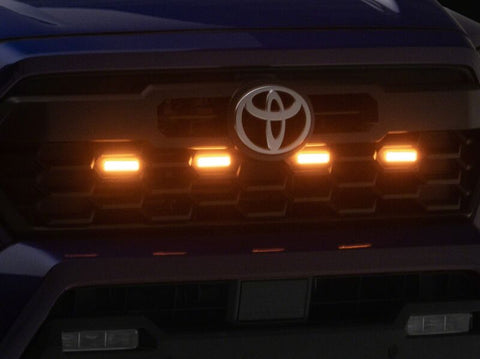 Raxiom 24-26 Toyota Tacoma Pre Runner/ TRD Off-Road/ TRD Sport Amber LED Grille Light- Clear Lens - TT65013