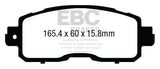EBC 13+ Nissan Altima 2.5 (L33) Sedan Greenstuff Front Brake Pads - DP23011