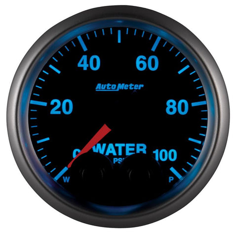 AutoMeter Gauge Water Press 2-1/16in. 100PSI Stepper Motor W/Peak & Warn Elite - 5668