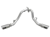 aFe Atlas Exhaust 4in Dual DPF-Back Al Steel w/ Pol Tips 16-17 GM Diesel Truck V8-6.6L (td) LML - 49-04080-P