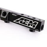 AEM 90-93 Accord DX/LX/SE/EX & 92-01 Prelude S/Si/Si VTEC Black Fuel Rail - 25-104BK