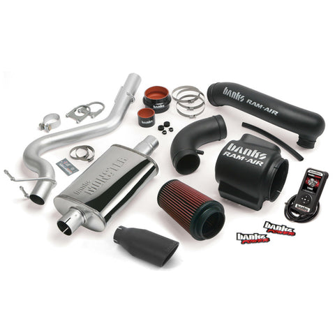 Banks Power 04-06 Jeep 4.0L Wrangler Unlimited Stinger System - SS Single Exhaust w/ Black Tip - 51336-B