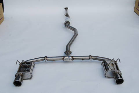 Invidia 2022+ Honda Civic Si (1.5T) 70mm Q300 Cat Back Exhaust - Rolled SS Tips - HS22HS4QD1RSL
