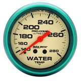 Autometer Ultra-Nite 66.7mm 140-280 Deg F Mechanical Water Temp Gauge - 4535