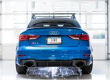 AWE Tuning 17-19 Audi RS3 8V Track Edition Exhaust - Diamond Black Tips RS-Style Tips - 3020-33064