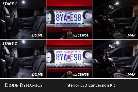 Diode Dynamics 05-21 Nissan Frontier Interior LED Kit Cool White Stage 2 - DD0634