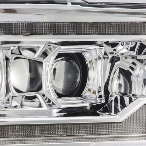 AlphaRex 09-18 Dodge Ram 2500 LUXX LED Proj Headlights Plank Style Chrm w/Activ Light/Seq Signal/DRL - 880559