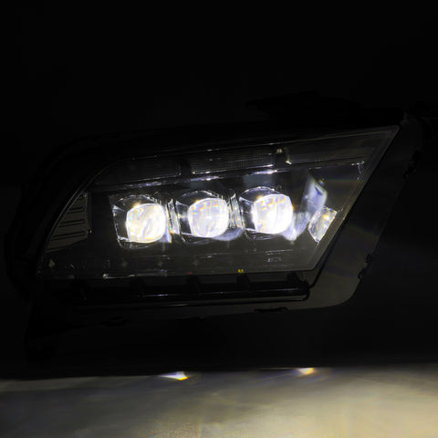 AlphaRex 13-14 Ford Mustang NOVA-Series LED Projector Headlights Blk w/Activ Lght & Seq.Sig / SB DRL - 880487