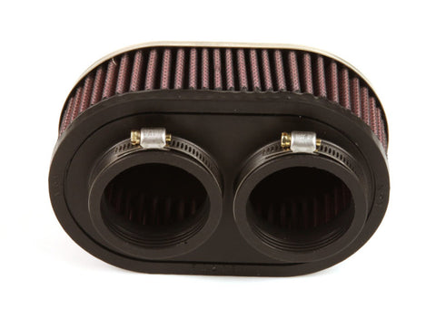 K&N Universal Chrome Filter 2in Flange ID/2in Height/0.625in Flange Length/4in Width - RC-2370