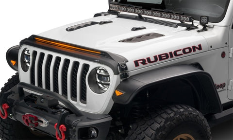 AVS 20-22 Jeep Gladiator (Launch/Overland/Rubicon/Sport) Low Profile Aeroskin Lightshield Pro - Blk - 953156