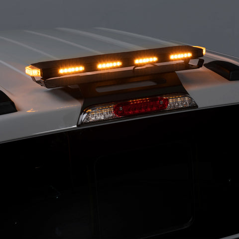 Putco 24In Universal 24In Tri Color Hornet Light (Amber/Blue/White) - LED Stealth Rooftop Strobe Bar - 950224
