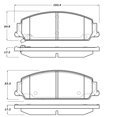 StopTech Street Touring Brake Pads - 308.13510