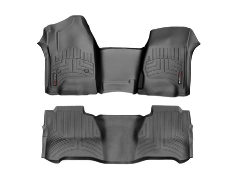 WeatherTech 15-19 Chevrolet Silverado 2500HD/3500HD Front FloorLiner for Vinyl Floors - Black - 4412681V