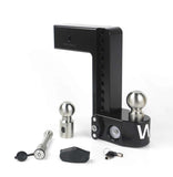 Weigh Safe 10in Drop Hitch w/Built-in Scale & 3in Shank (8K/21K GTWR) w/WS05 - Black Cerakote - WS10-3-KA-CER-BLA