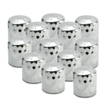 S&S Cycle 99-18 BT/2017+ M8/X-Wedge Chrome Oil Filter - 12 Pack - 310-0242