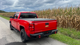 Fishbone Offroad 07-18 Chevrolet Silverado 1500/2500/3500 Double Cab Oval Side Steps -Black Textured - FB21382