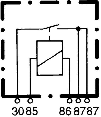 Hella Relay Mini Iso 5 Pole 24V Spst D87 - 933791081