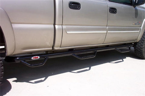 N-Fab Nerf Step 01-06 Chevy-GMC 2500/3500 Crew Cab 6.5ft Bed - Gloss Black - Bed Access - 3in - C01105CC-6
