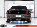 AWE Tuning S550 Mustang EcoBoost Axle-back Exhaust - Touring Edition (Chrome Silver Tips) - 3015-32086