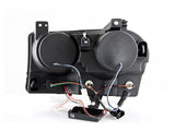 ANZO 2005-2010 Chrysler 300 Projector Headlights w/ Halo Black (Does Not Fit S Models) - 121152