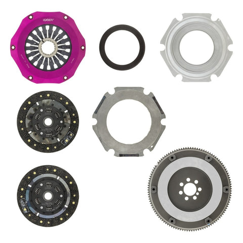 Exedy 08-15 Mitsubishi Evo X 4B11T 2.0L Twin-Organic Clutch Kit - MM062SDF
