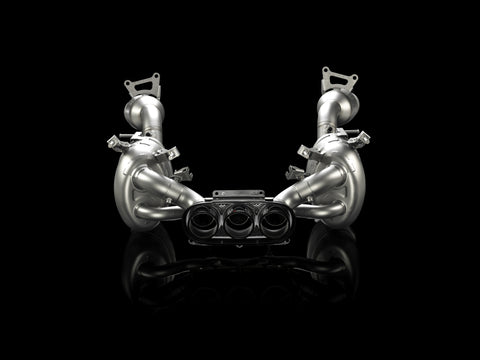 Akrapovic 10-15 Ferrari 458 Italia/458 Spyder Slip-On Line (Titanium) w/ Carbon Tips - MTP-FE458H