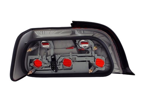 ANZO 1992-1998 BMW 3 Series E36 Coupe/Convertible Taillights Red/Smoke - 221199