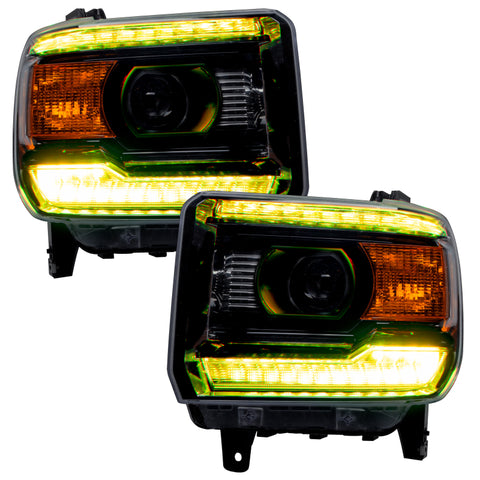 Oracle 14-15 GMC Sierra Headlight DRL Upgrade Kit - ColorSHIFT - 2450-330
