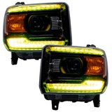 Oracle 14-15 GMC Sierra Headlight DRL Upgrade Kit - ColorSHIFT w/ Simple Controller - 2450-504