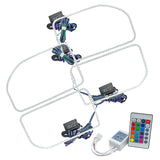 Oracle Ford F250/350 11-16 Halo Kit (Square Ring Design) - w/ Simple Controller - 2383-504