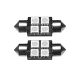 Oracle 33MM 4 LED 3-Chip Festoon Bulbs (Pair) - Blue - 5203-002