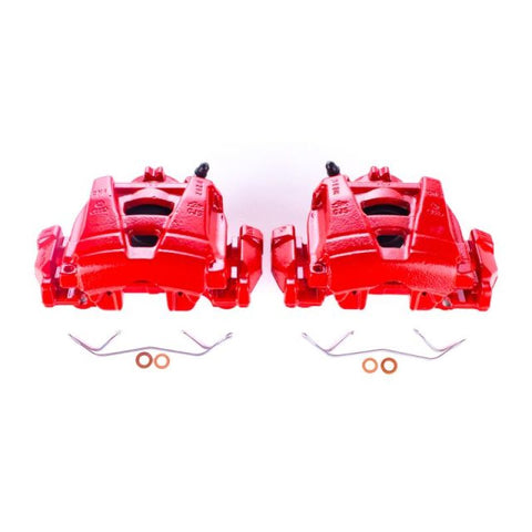 Power Stop 15-18 Audi Q3 Front Red Calipers w/Brackets - Pair - S6156
